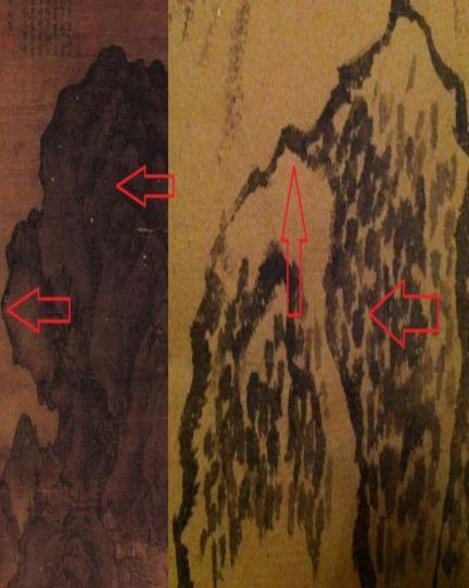 《关山行旅图》局部 《关山行旅图》局部