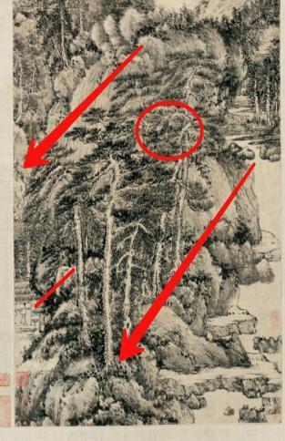 《夏日山居图》局部 《夏日山居图》局部