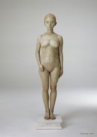 图片:《白色的处女》玻璃钢着色