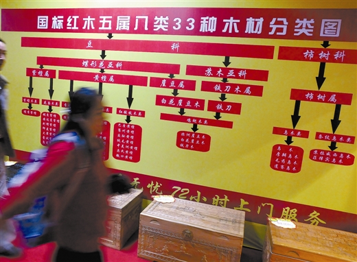 多个国标红木品种被列入保护范围。 东方IC供图