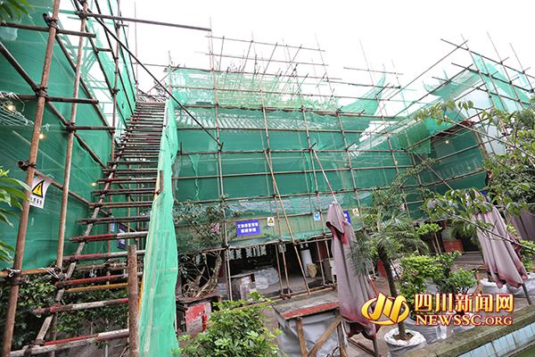 修缮中的王爷庙 修缮中的王爷庙