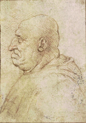 列奥纳多·达·芬奇作品《老年男子漫画像》本版所有图片版权所有:大英博物馆董事会(2016)