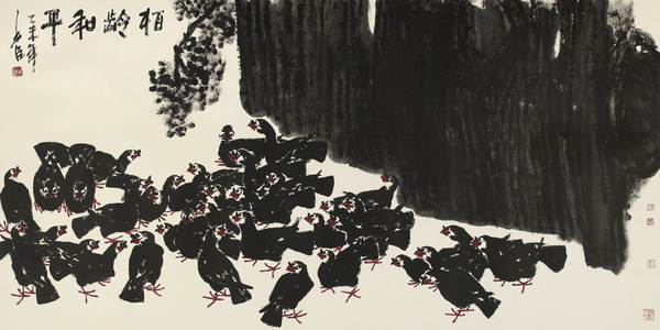 尺寸  《柏龄和平》367x144cm