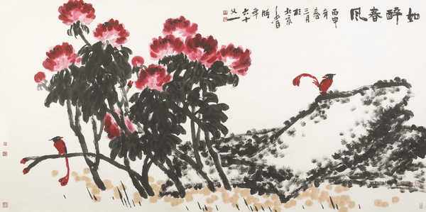 尺寸：120X240cm 如醉春风