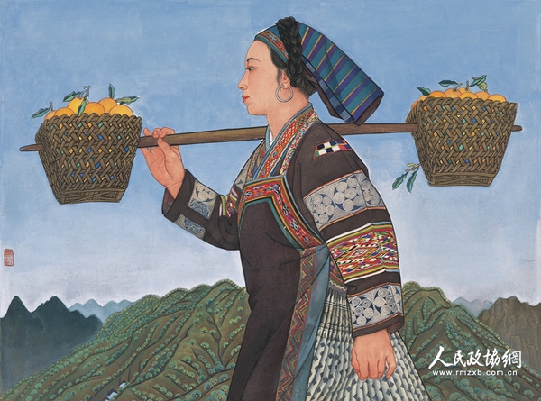 祝大年-《布依族姑娘》-60年代_副本 祝大年-《布依族姑娘》-60年代_副本