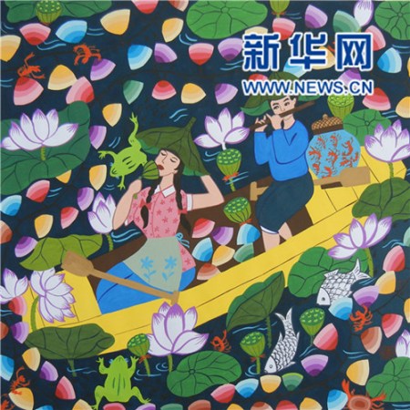 六合农民画作品