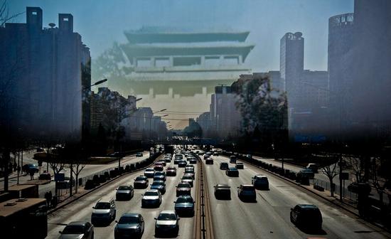 现在的东直门地区（图源 新京报 新浪新闻中心联合出品《城门变》，摄影 李飞）