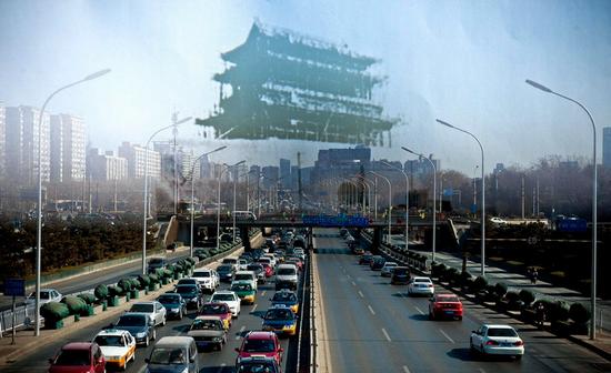 现在的安定门地区（图源 新京报 新浪新闻中心联合出品《城门变》，摄影 李飞）