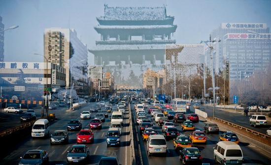 现在的阜成门地区（图源 新京报 新浪新闻中心联合出品《城门变》，摄影 李飞）