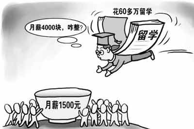 留学一年月薪缩水7千3 留学一年月薪缩水7千3