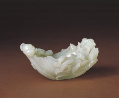 青玉把莲水虫荷叶洗 青玉把莲水虫荷叶洗