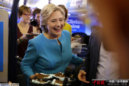 资料图：美国民主党总统候选人希拉里。