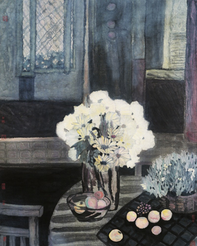 杨佴旻 《晨光》 150×116cm 2001年作 纸本设色