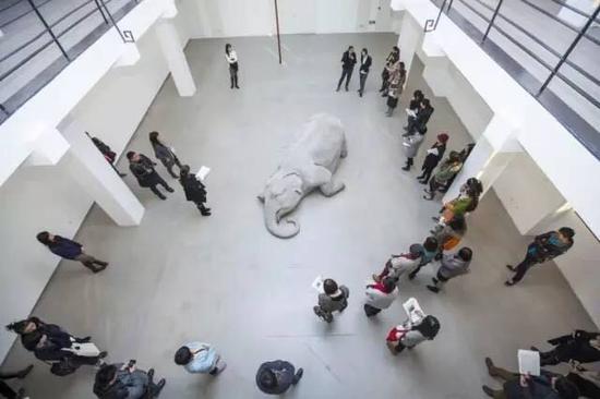 外滩美术馆“巴尔提·卡尔：轻罪“展览现场。图片：Via Rockbund Museum website