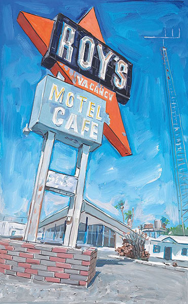 　　《被遗弃的汽车旅馆，尤里卡》，迪伦创作于2015-2016年《被遗弃的汽车旅馆，尤里卡》，迪伦创作于2015-2016年