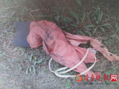 高速路边女孩的衣服碎片。