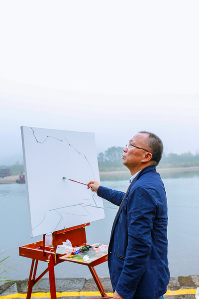 中国写生大会进行时之中国写意油画学会秘书长王辉 中国写生大会进行时之中国写意油画学会秘书长王辉