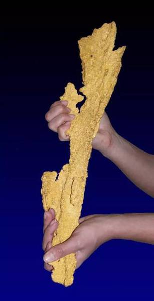 矿物晶体——世界最长的自然金“霹雳王”(Gold) 矿物晶体——世界最长的自然金“霹雳王”(Gold)