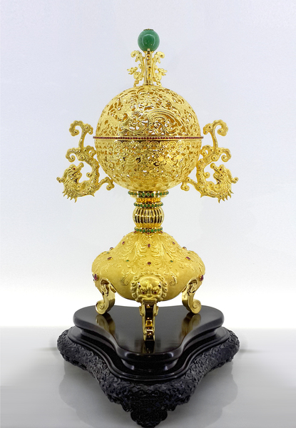 传统首饰展区——八宝熏香炉-老凤祥 传统首饰展区——八宝熏香炉-老凤祥