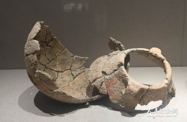 陶双耳罐(上山遗址) 陶双耳罐(上山遗址)