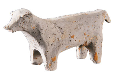 汉墓出土的陶狗 图片由北京市文物研究所提供 汉墓出土的陶狗 图片由北京市文物研究所提供