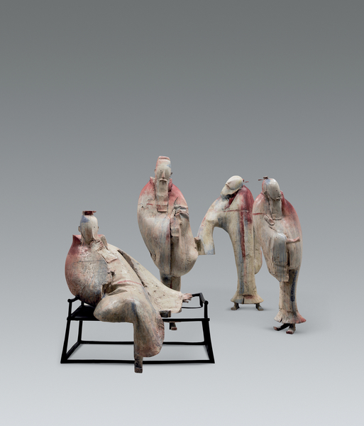 李象群作品《元四家造像》 李象群作品《元四家造像》