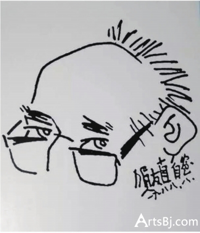 贺友直自画像
