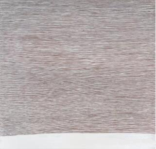 王光乐 《水磨石2005.6-8》 布上丙烯  116×114厘米  2007