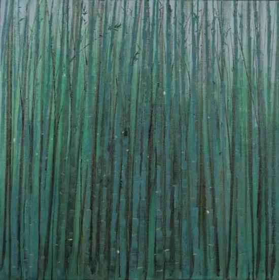 吴冠中 《竹?！?75×75cm 布面油画 1985 成交价：4370万元