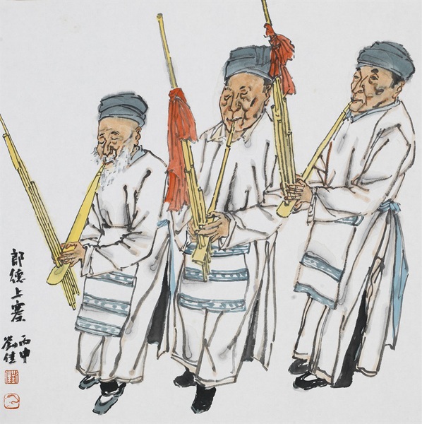 刘佳 郎德上寨50cm×50cm 刘佳 郎德上寨50cm×50cm