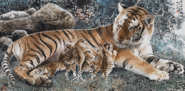 韩山  世上只有妈妈好 68cm×136cm 韩山  世上只有妈妈好 68cm×136cm