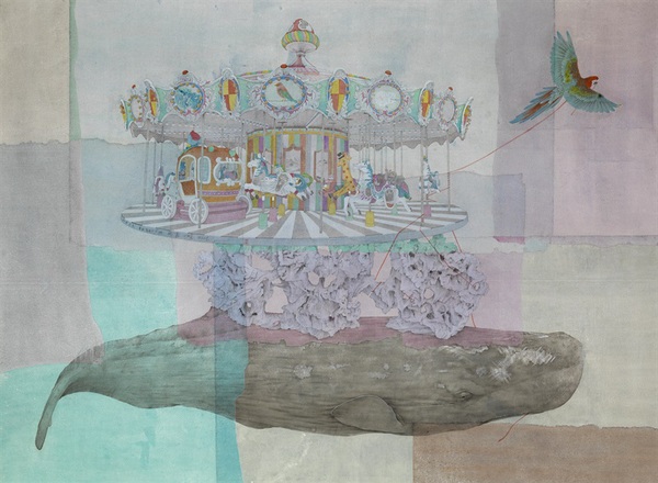 华彬 北冥有鱼 180cm×240cm 华彬 北冥有鱼 180cm×240cm