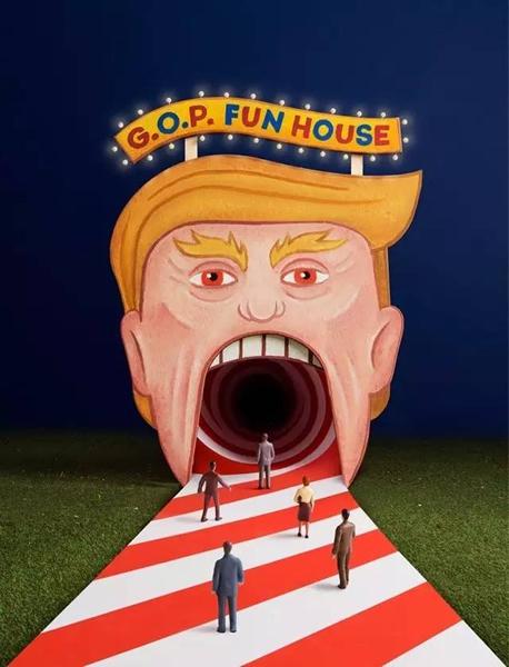 《纽约时报》创意总监 Jessica Walsh 团队创作的插画作品。