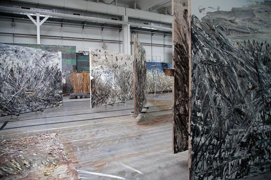 基弗工作室内景。图片：? Anselm Kiefer。 Photography： Anselm Kiefer