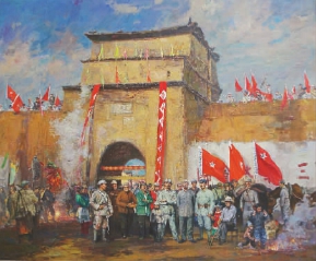 会师门(油画)  张峻明 会师门(油画)  张峻明