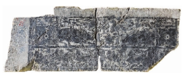 九女墩汉画像石墓中室墓壁原石 九女墩汉画像石墓中室墓壁原石