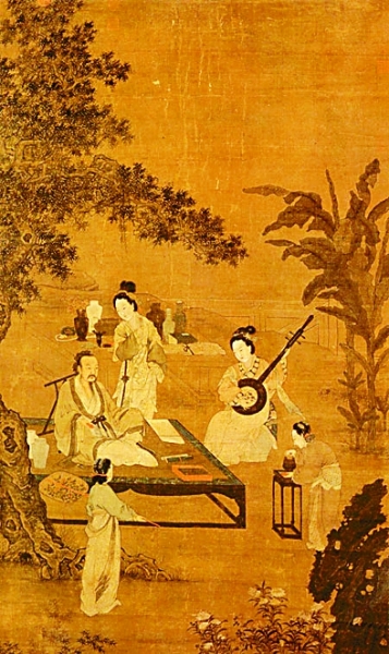 听阮图 李 嵩 绘 听阮图 李 嵩 绘