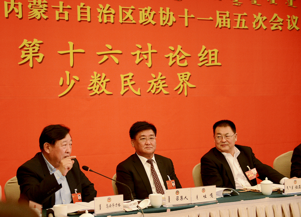 少数民族界小组讨论会现场