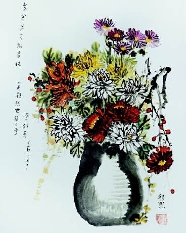 《岁寒犹有傲霜枝》(中国画)    程熙  作 《岁寒犹有傲霜枝》(中国画)    程熙  作