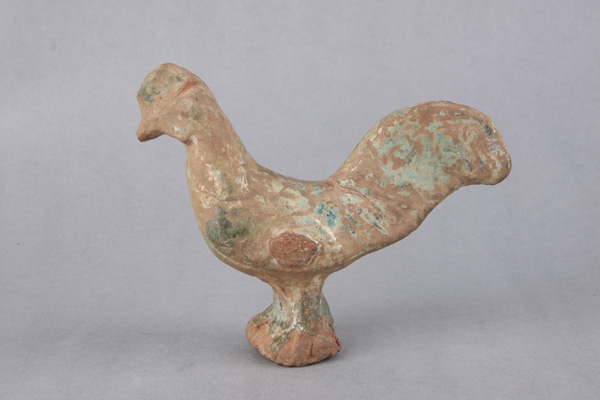 绿釉陶鸡 东汉 陶 绿釉陶鸡 东汉 陶