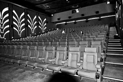 电影院内景。图片来源：北京青年报 摄影/韩宇