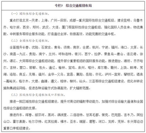 图片来源于《“十三五”现代综合交通运输体系发展规划》 点击进入下一页