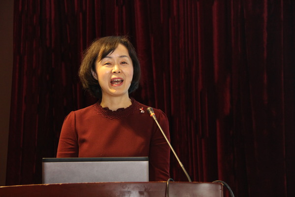 １０、湖南省妇幼保健院党委书记方超英做主题发言。吴琛　 摄影