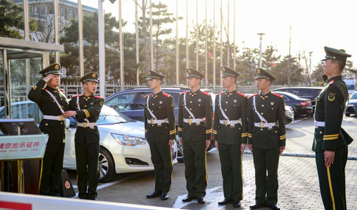 北京:全国两会在即 武警官兵进入两会时间 北京:全国两会在即 武警官兵进入两会时间