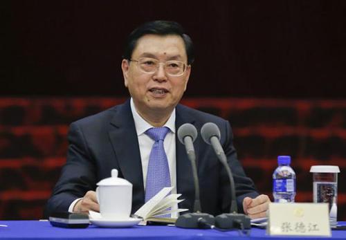 张德江参加港澳地区全国政协委员联组会