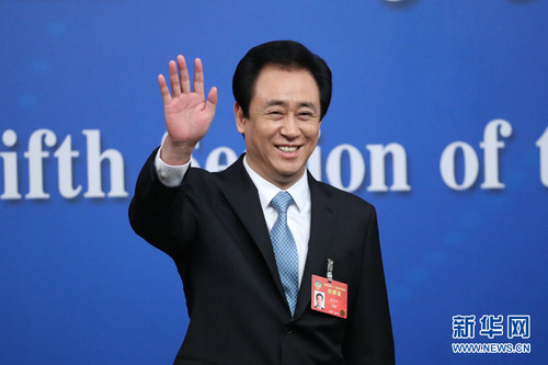 图为全国政协常委，恒大集团董事局主席许家印。
