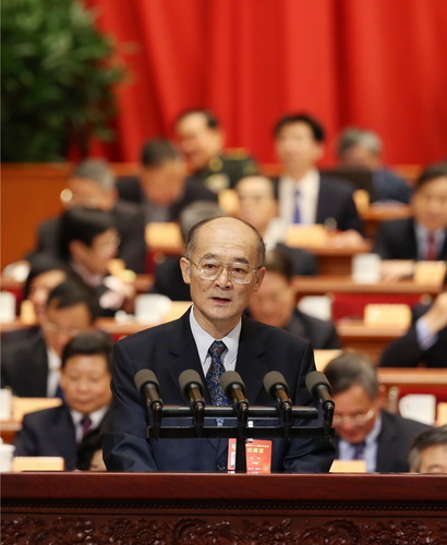 赵阳委员代表全国政协港澳台侨委员会、侨联界就充分发挥海外侨胞在“一带一路”建设中的独特作用发言。