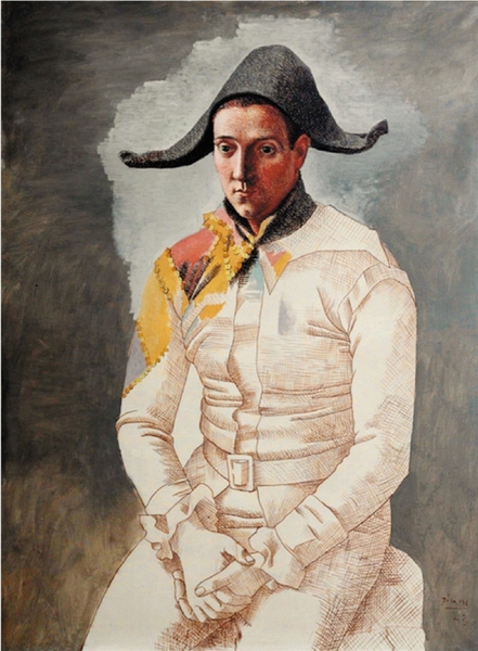 古典的缩影——毕加索《扮演小丑的萨尔瓦多》浅析 古典的缩影——毕加索《扮演小丑的萨尔瓦多》浅析