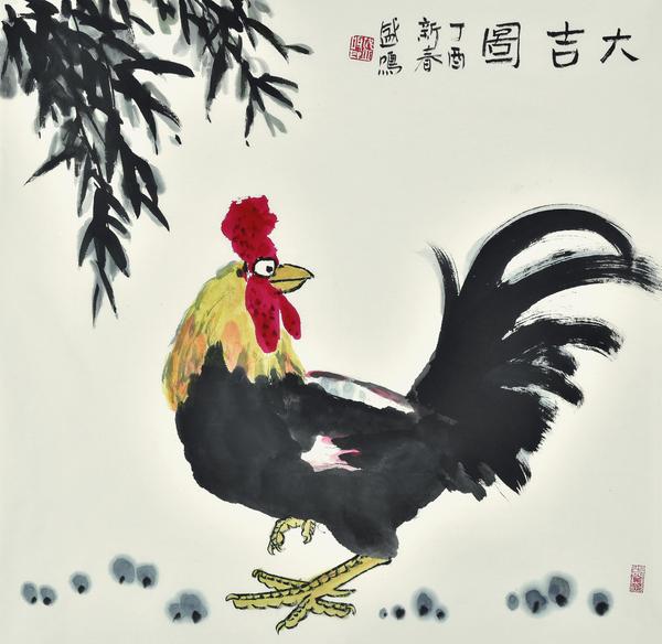 9大吉图68x68cm（1）
