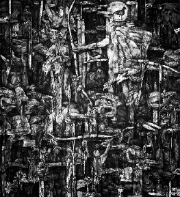 ▲《后羿的故事》施大畏  作     ▲《后羿的故事》施大畏  作